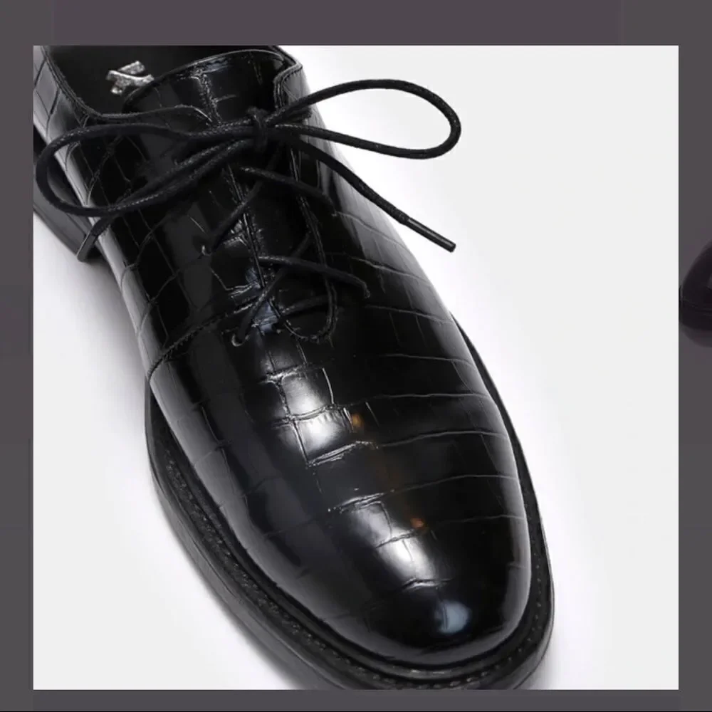 KOI Revocation croc embossed vegan leather shoes men
